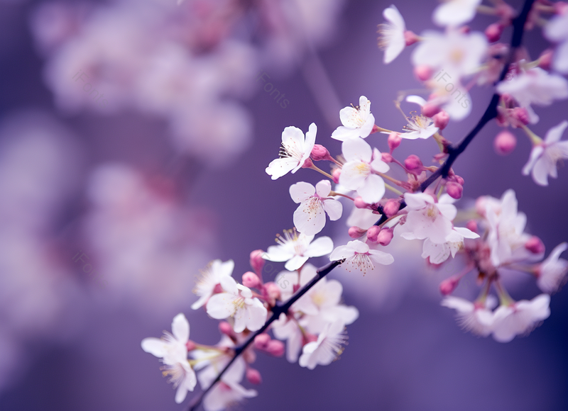 唯美梨花盛开绽放紫色背景,高清,摄影图,摄影图片,图片大全,摄影图免费下载